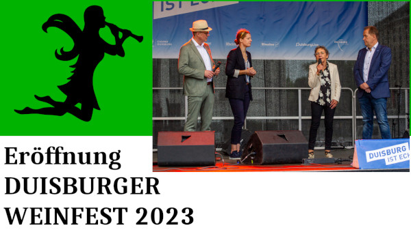 Duisburger Weinfest 2023: Eröffnung